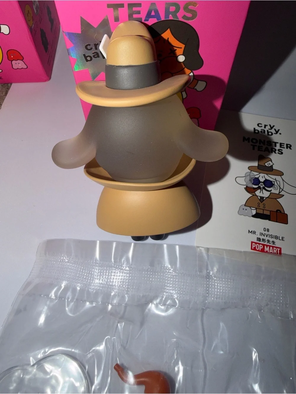 POP MART CryBaby Monsters Tears “Mr Invisible” figure